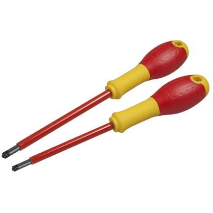STANLEY FMHT0-62649 - Jeu de 2 tournevis FatMax® à tête mixte Pozi (6 pcs.)