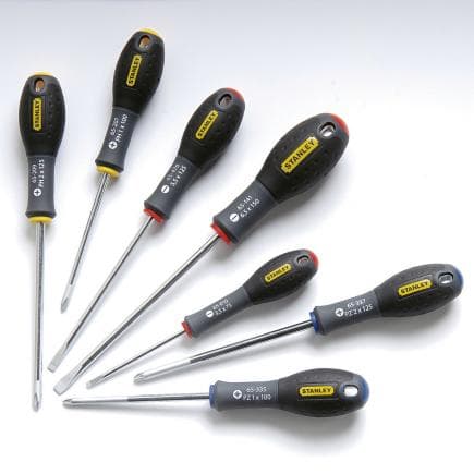 STANLEY 0-65-438 - Jeu de 7 tournevis FatMax® - différents pointes