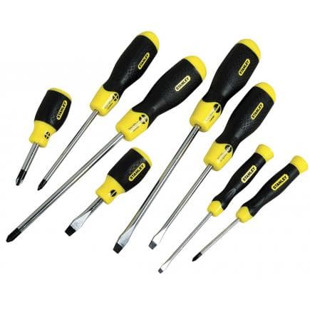 STANLEY 0-65-011 - Jeu de 8 tournevis Cushion Grip Phil + std (6 packs)