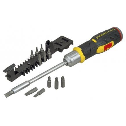 STANLEY FMHT0-62691 - Tournevis pistolet FatMax® porte-embout à cliquet avec 12 embouts (6 pcs.)