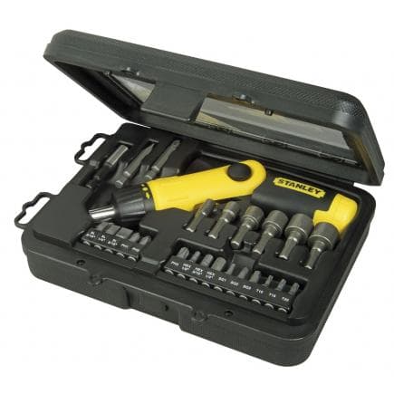 STANLEY 0-63-022 - Jeu 25 pcs. Tournevis à cliquet avec embouts