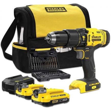 STANLEY SFMCD711DSA-QW - 18V Hammer drill set with 50 accessories and bag