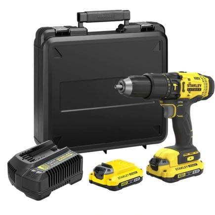 STANLEY SFMCD711D22-QW - Visseuse à chocs 18V 2.0 Ah (avec 2 batteries, chargeur et mallette)