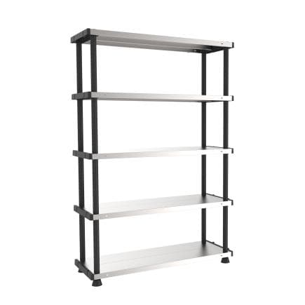 TERRY 1003054 - MP SHELF 120R - Unité d’étagère métal/plastique à 5 étagères