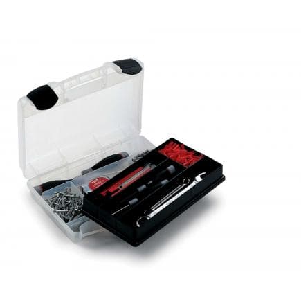 TERRY 1002315 - Mallette de rangement avec base porte-outils et plateau pour petites pièces 29,1x22,4x8