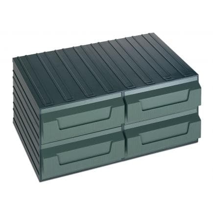 TERRY 1000031 - Élément à tiroirs porte-objets et pour petites pièces 4 tiroirs 48x32,5x20
