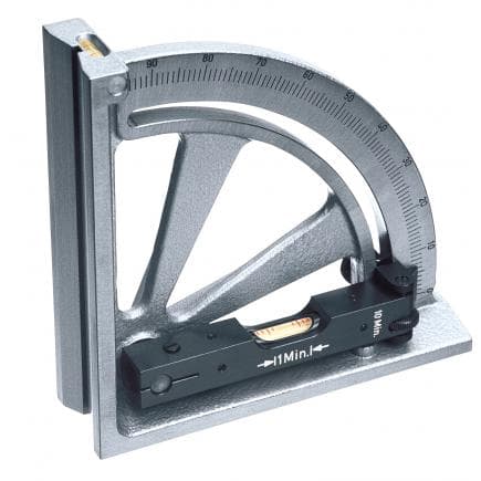 TESA TECHNOLOGY 05331150 - Bubble clinometer with corner protractor, square model
