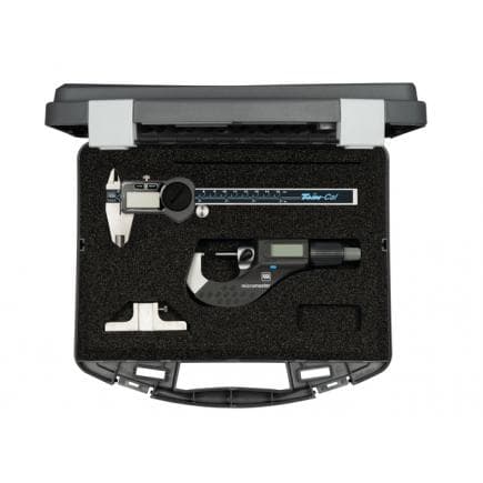 TESA TECHNOLOGY 00511012 - Ensemble MICROMASTER EASY (0-30mm) avec pied à coulisse numérique TESA-CAL IP67 (150 mm) et accessoires
