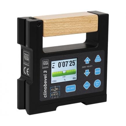 TESA TECHNOLOGY S53210955 - Clinomètre numérique CLINOBEVEL 3 à 2 surfaces magnétiques 60° en fonte