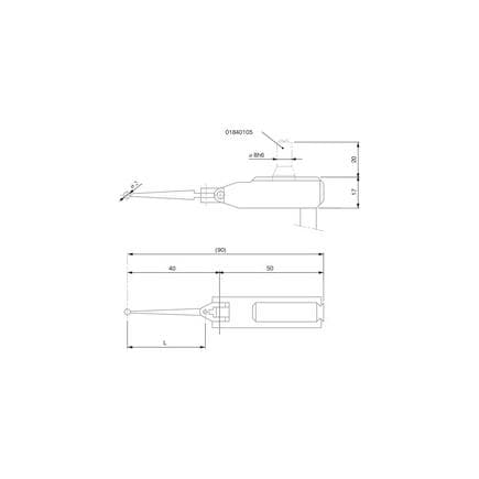 TESA TECHNOLOGY 03210807 - Palpeur à levier GT31 avec câble radial
