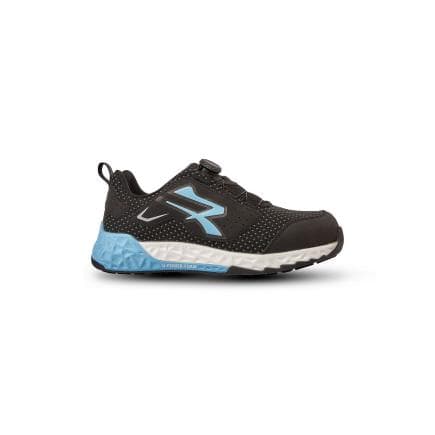U-POWER RT20134-46 - Chaussures de sécurité basses BOLTON ESD S3S CI HI HRO FO SR, Noir/Bleu clair