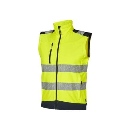 U-POWER HL385YF-L - Gilet haute visibilité BOREAL, Jaune fluo