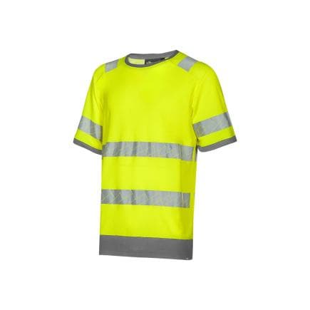 U-POWER HL387GY-L - T-shirt haute visibilité GLOSS, gris jaune (3 pcs.)