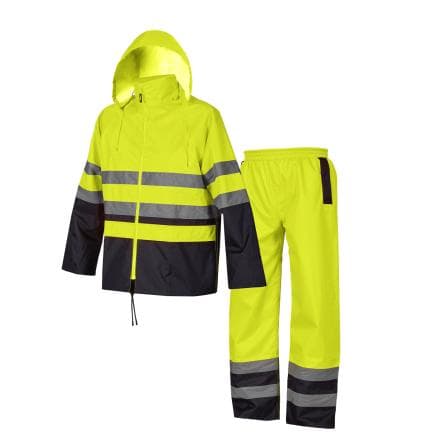 U-POWER HL393NY-XL - Veste de pluie haute visibilité HALLEY, Jaune marine