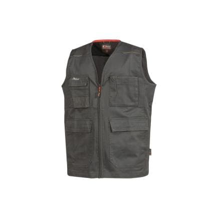 U-POWER HY353GM-L - Gilet de travail OPEN, Gris Météorite