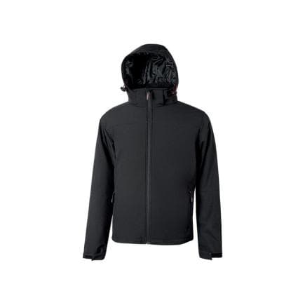 U-POWER IN400BC-L - Veste de travail BLAZYRA, Noir de carbone