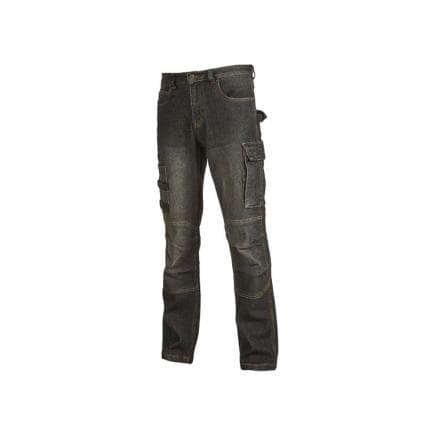 U-POWER ST391BC-L - Jean de travail PEPPER, Noir de carbone