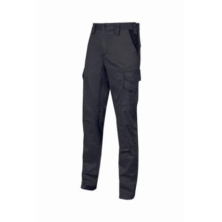 U-POWER ST421BC-L - Pantalons de travail LINDO, Noir de carbone