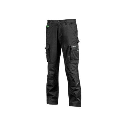 U-POWER SY356BC-L - Pantalons de travail STOUT, Noir de carbone