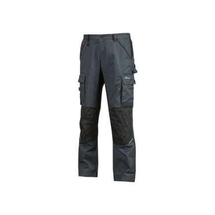 U-POWER SY356GM-L - Pantalons de travail STOUT, Gris Météorite