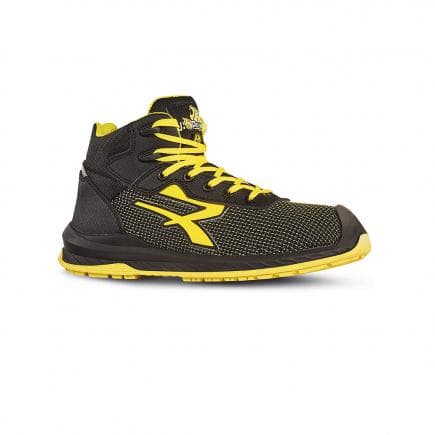 U-POWER RI11034-43 - Chaussures de sécurité hautes Domingo S3 CI HI HRO SRC, noir