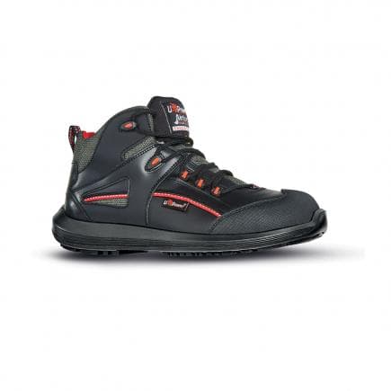 U-POWER RR10304-42 - Chaussures de sécurité hautes Teak ESD S3 SRC, noir