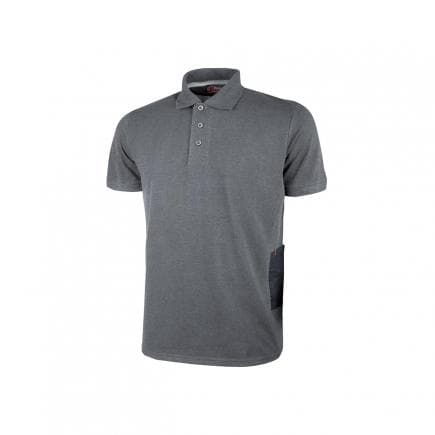 U-POWER EY125GM-L - Polo en coton piqué Gap Grey Meteorite (lot muliple)