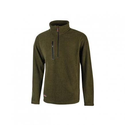 U-POWER EY143DG-2XL - Sweat-shirt avec demi-zip Bering Dark Green