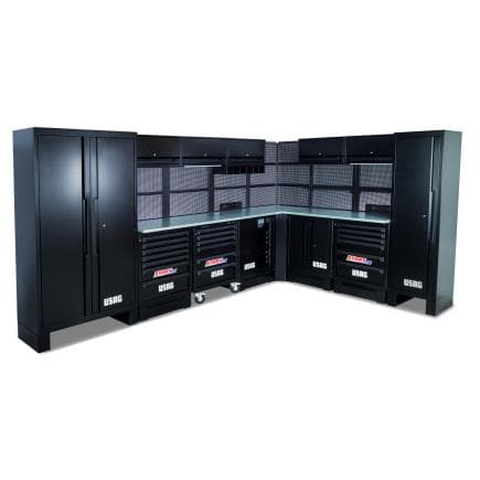 USAG U05160299 - Mobilier d'atelier avec plateforme en acier