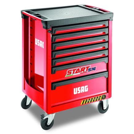USAG U05160127 - Chariot Start avec système anti-basculement avec 7 tiroirs (vide)