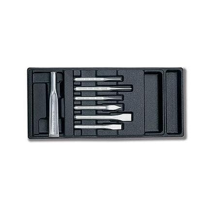 USAG U05190740 - Assortiment de burins, bédanes, poinçons et burins (7 pièces)