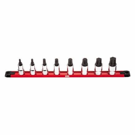 USAG U02342150 - Jeu de clés à douille 1/2" avec profil hexagonal spécial X-Grip pour vis à six pans CAN (8 pcs)