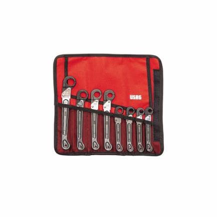 USAG U02600186 - Jeu de clés à cliquet pour connecteurs (8 pcs.)