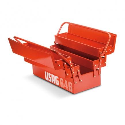 USAG U06460201 - Boîte à outils porte-équipements extensible à cinq compartiments (vide)
