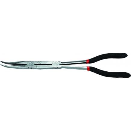 USAG U01150021 - Pince double articulation à becs demi-ronds coudés à 45°