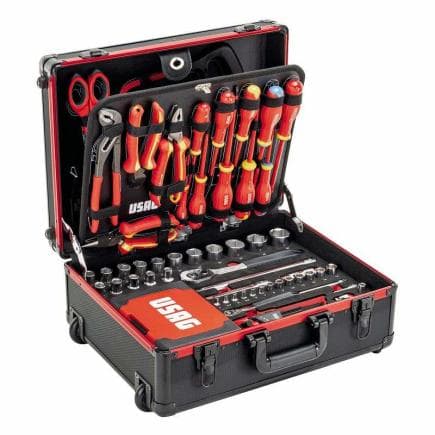 USAG U00020018 - Valise de chaînette avec assortiment pour le génie électrique (181 pcs.).
