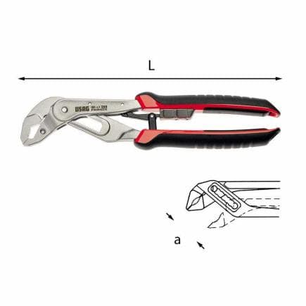 USAG U01810250 - Pinces auto-ajustables à prise multiple