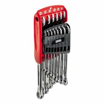 USAG U02850955 - Ensemble de clés combinées hexagonales avec profil spécial X-Grip (14 pcs.)