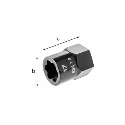 USAG U04560013 - Extracteurs à douille à choc avec profil spécial 3/8"
