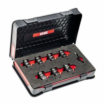 USAG U04560103 - Ensemble de tireurs de douille à choc avec profil spécial 1/2" (7 pcs.)