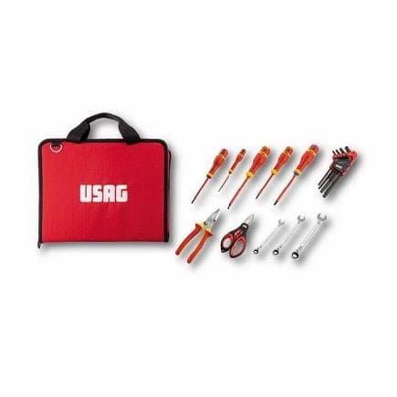 USAG U00070049 - Sac pliable avec assortiment pour ÉLECTRICIENS (19 pièces)
