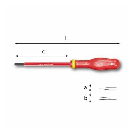 USAG U00910003 - TOURNEVIS POUR VIS À FENTE 1000 V