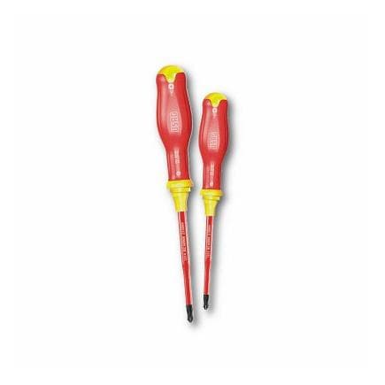 USAG U00910125 - JEU DE 2 TOURNEVIS SLIM POUR VIS À EMPREINTE MIXTE 1000 V