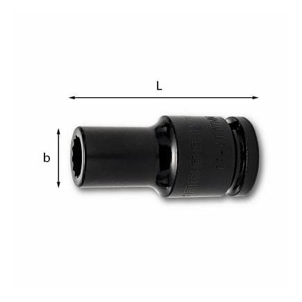USAG U02353217 - CLÉS À DOUILLES MACHINE LONGUES 12 PANS