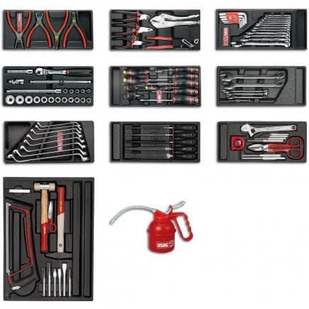 USAG U04950021 - Assortiment INDUSTRIE (83 pièces) - 3 tiroirs