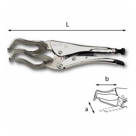 USAG U01370101 - Pince multiprise autobloquante à mâchoires à fourche