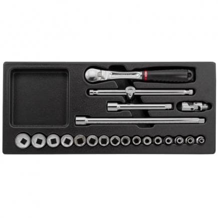 USAG U05190779 - Assortiment de cliquet et douilles (21 pièces)