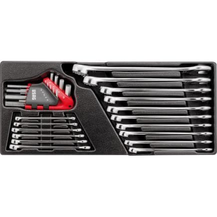 USAG U05190785 - Assortiment de clés Allen et clés mixtes (25 pièces)