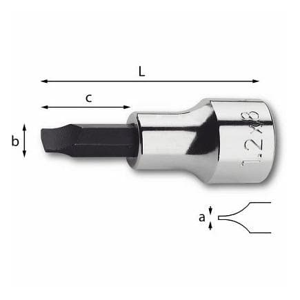 USAG U02312014 - Clé à douille 1/2'' pour vis à fente