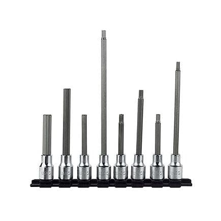 USAG U02342511 - Jeu de 8 clés à douille longues 1/2'' pour vis à six pans creux